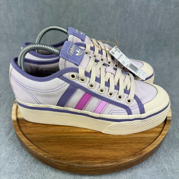 adidas Other - Adidas Parley x Nizza Mens Size 7 Purple Platform Shoes Sneakers Skate Originals